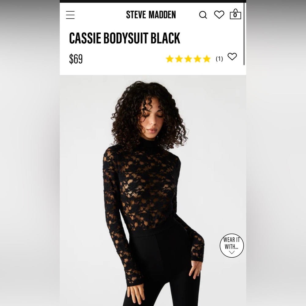 Steve Madden Cassie Bodysuit size M